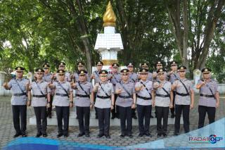 Sambut HUT Bhayangkara ke 79, Polres Langkat Ziarah dan Tabur Bunga di Taman Makam Pahlawan